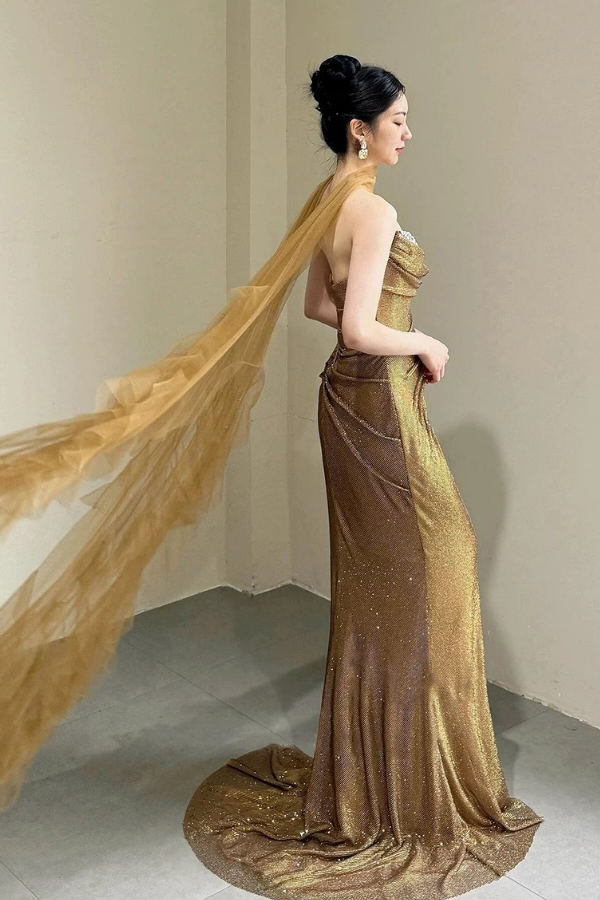 Gold Lotus Gown