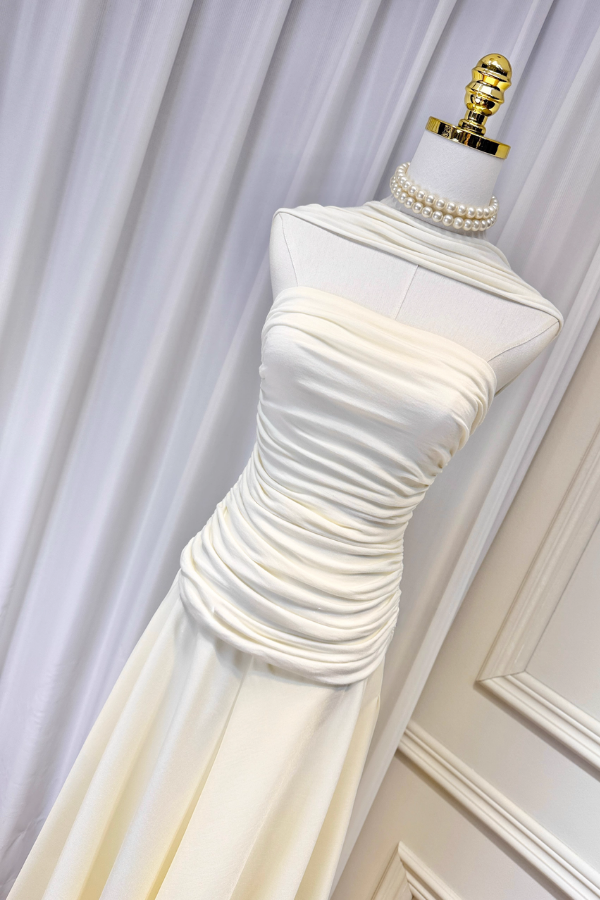 White Tube Long Dress