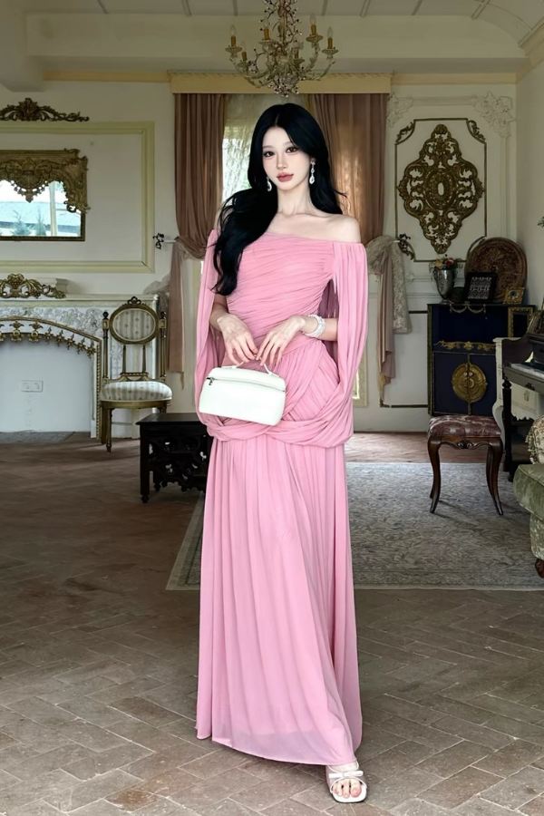 Pink Hillary Long Dress