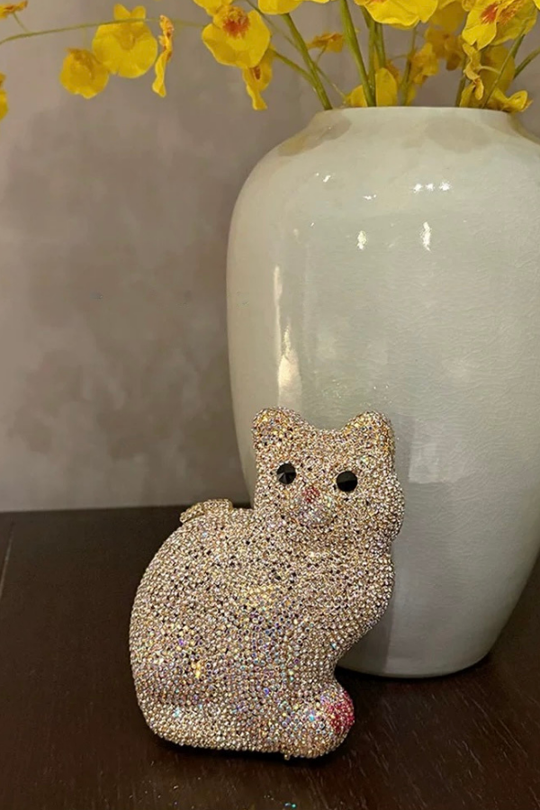 Silver Cat Bag