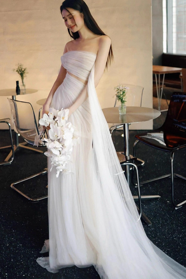 White Long Gown