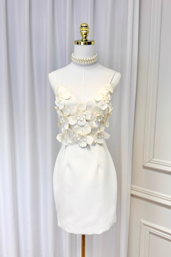 White Flower Dress