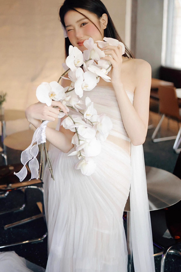 White Long Gown