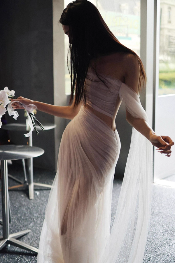 White Long Gown