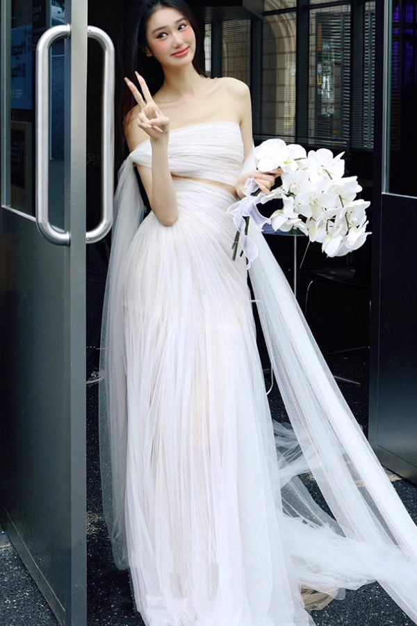 White Long Gown