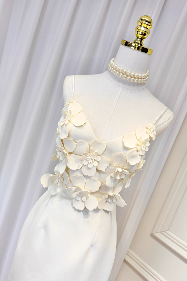 White Flower Dress