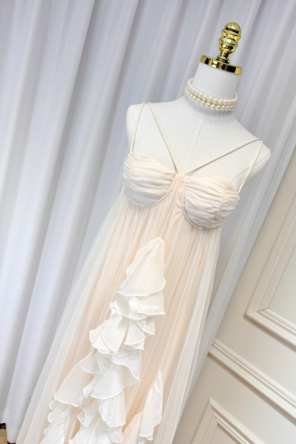 Beige Long Dress