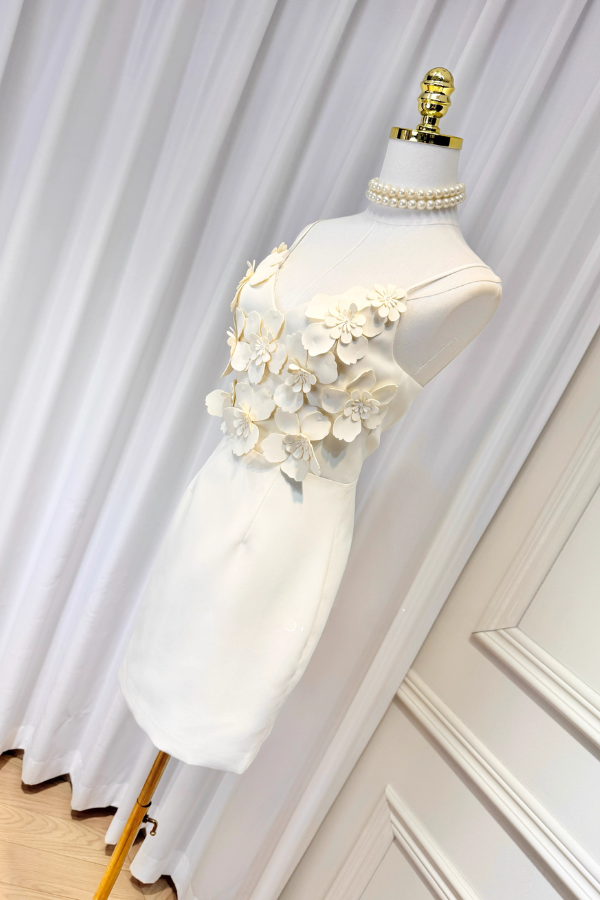 White Flower Dress