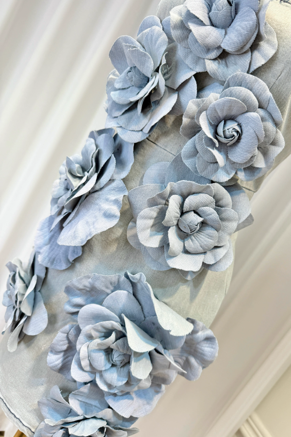 Flower Denim Dress