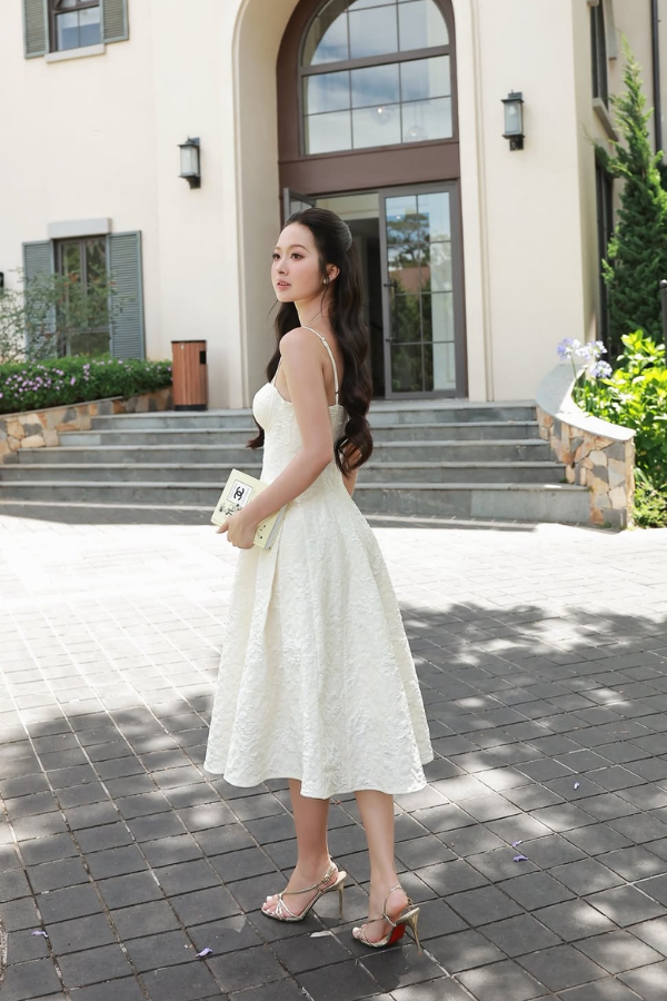 White Sherah Long Dress