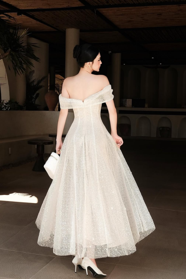 White Tori Long Dress