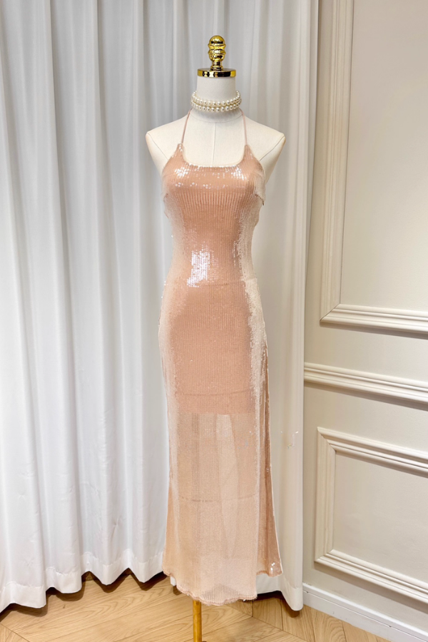Brown Sequin Dress