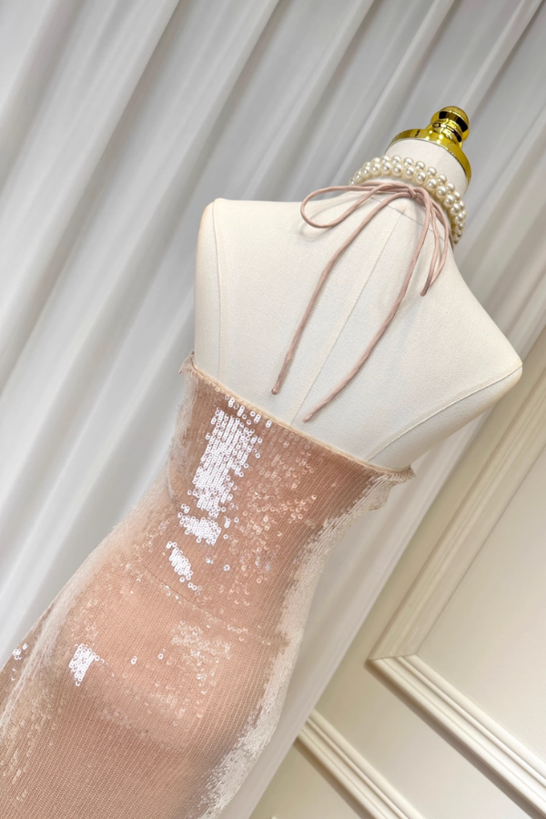 Brown Sequin Dress