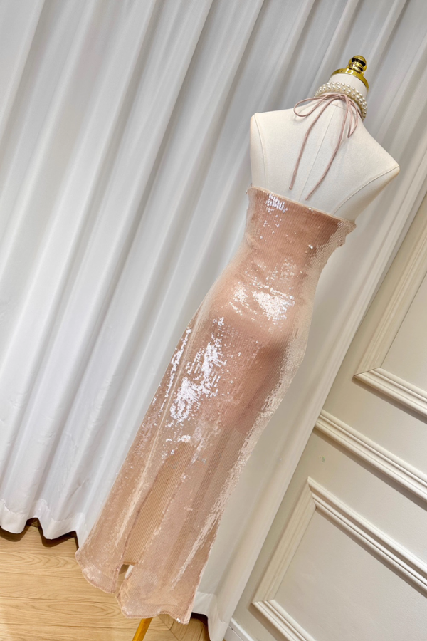 Brown Sequin Dress