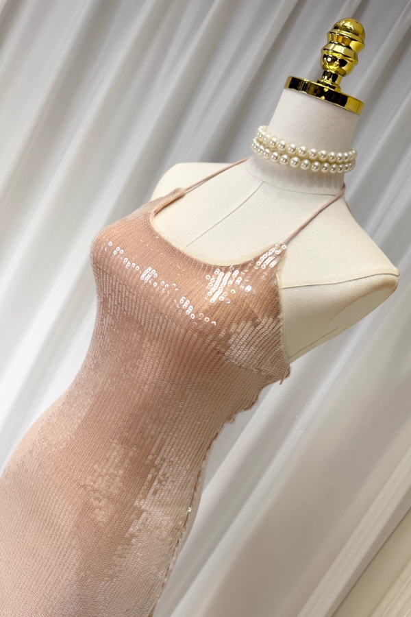 Brown Sequin Dress