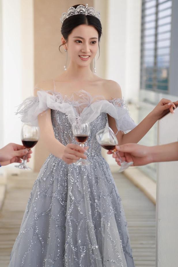 Blue Dream Catcher Long Gown