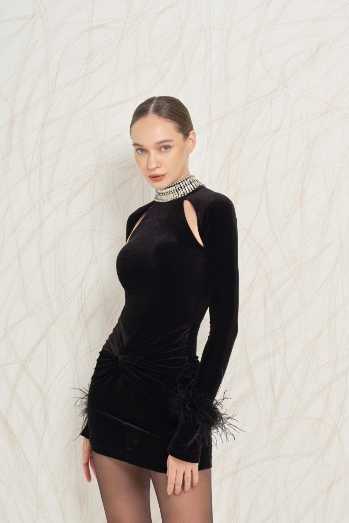 DZ Black Long Sleeve Dress