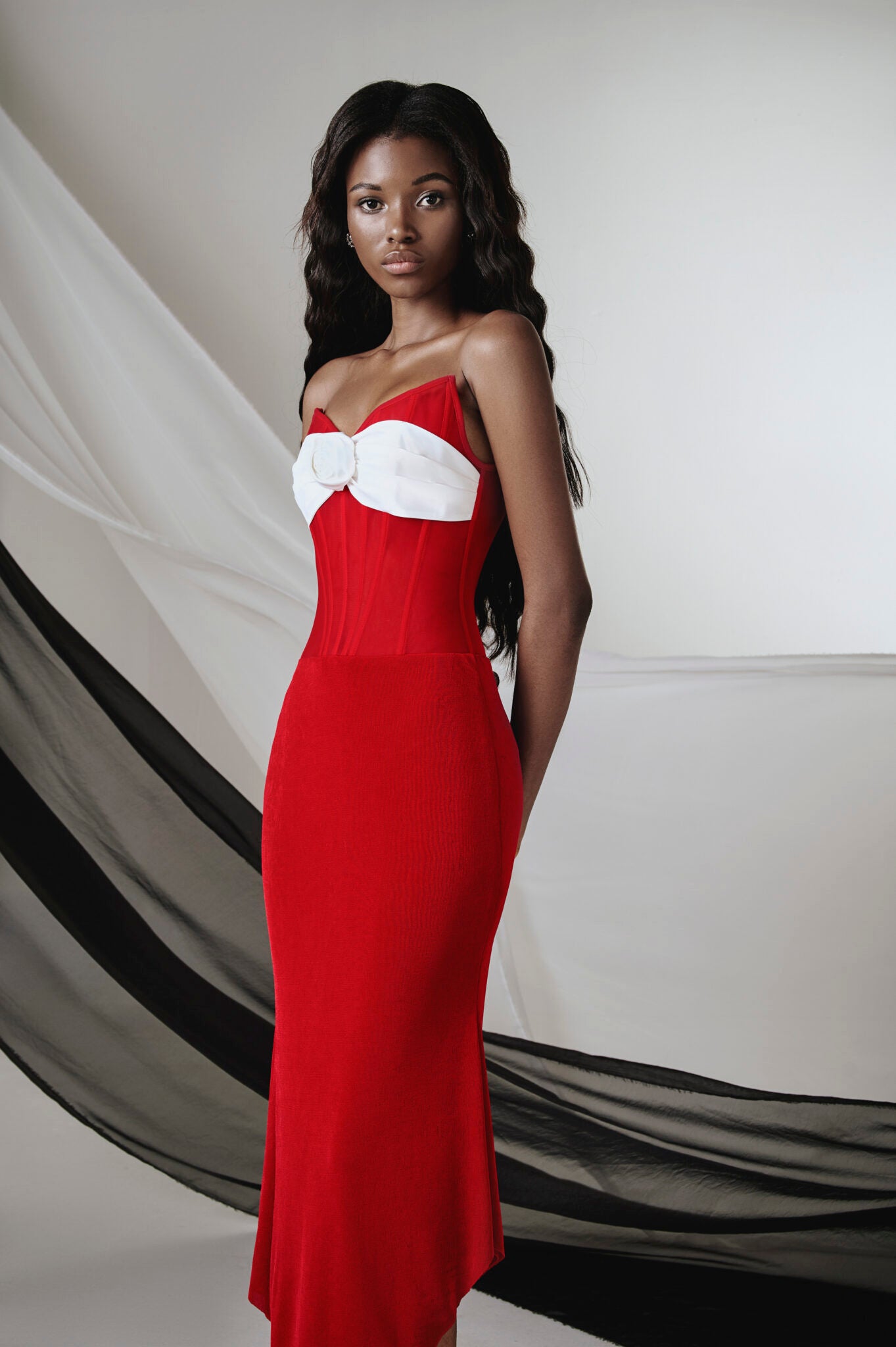 The Goddess Collection - Red Hana Dress