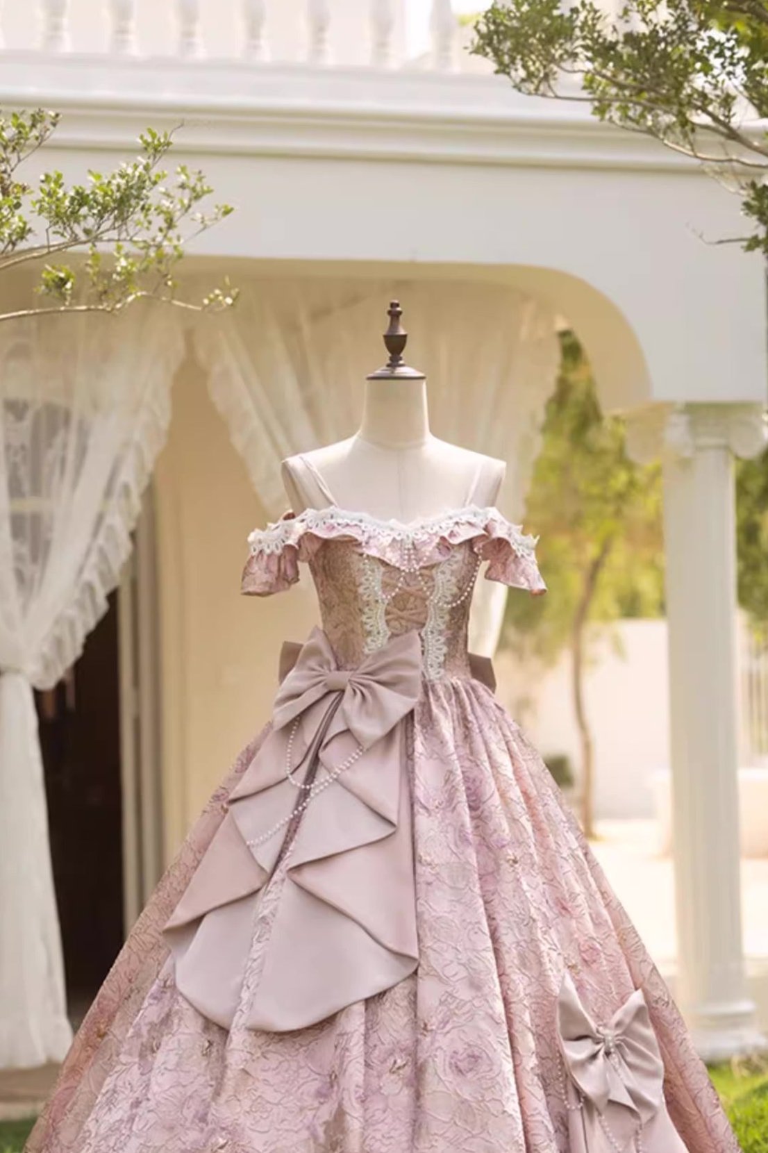 Pink Historical Ball Gown