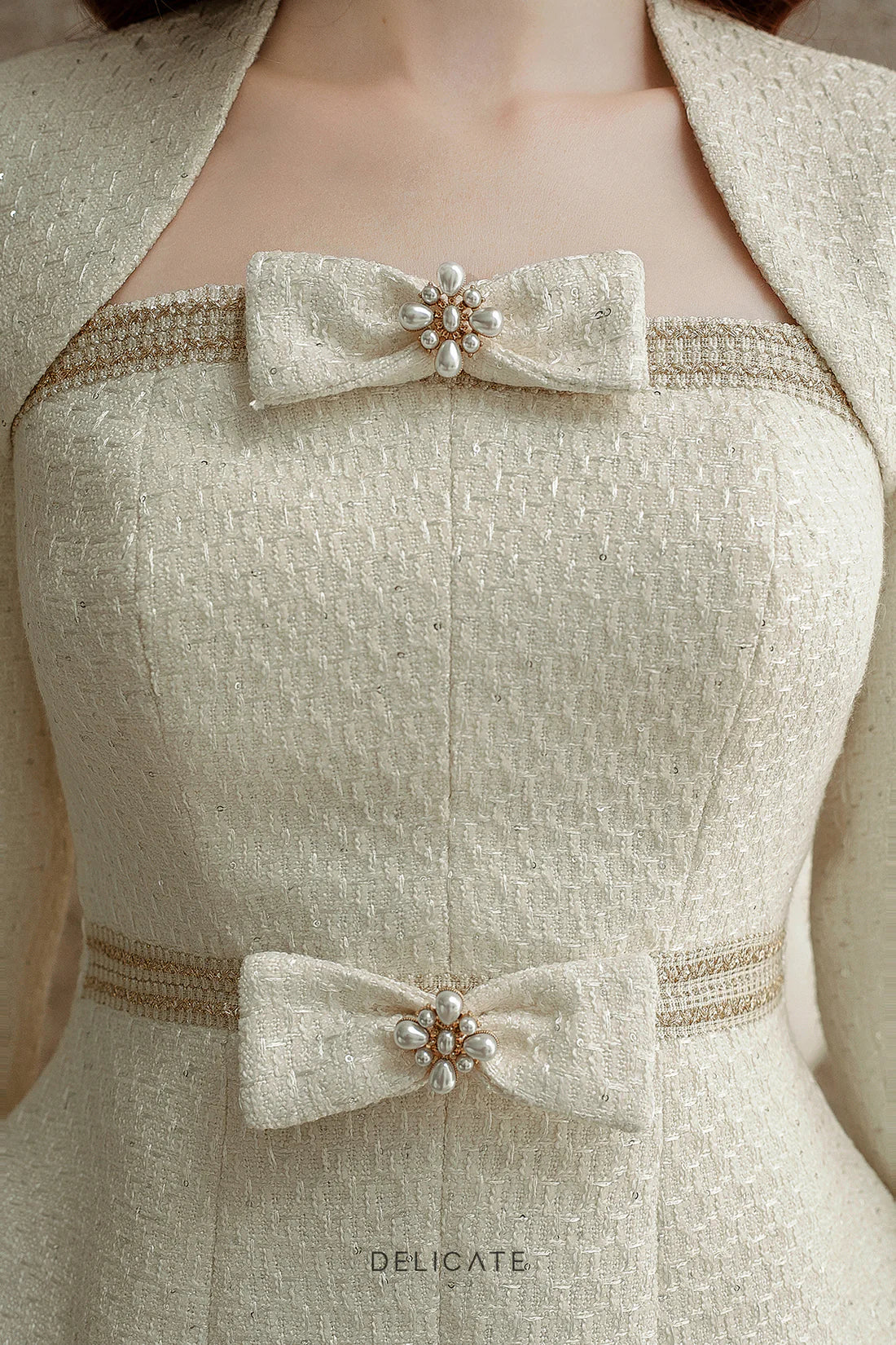 Fall Winter 23' Collection - Maddy Tweed Top