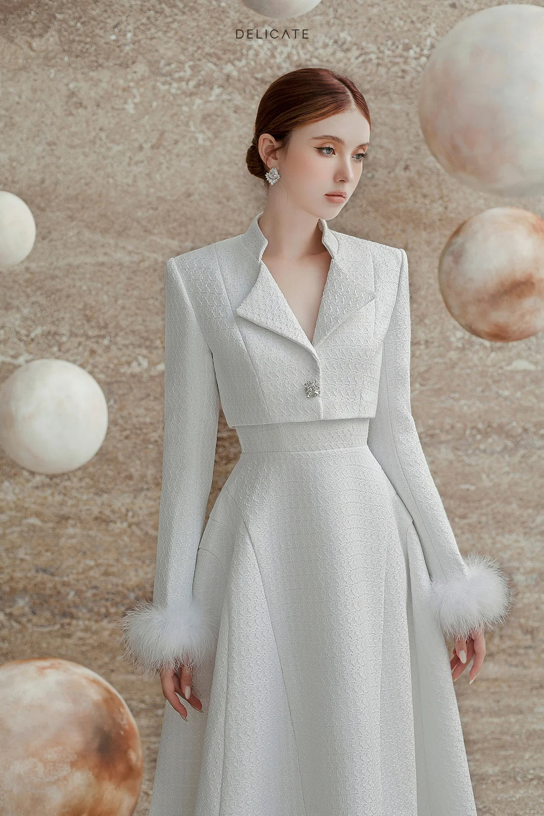 Fall Winter 23' Collection - Chloe Tweed Blazer Top