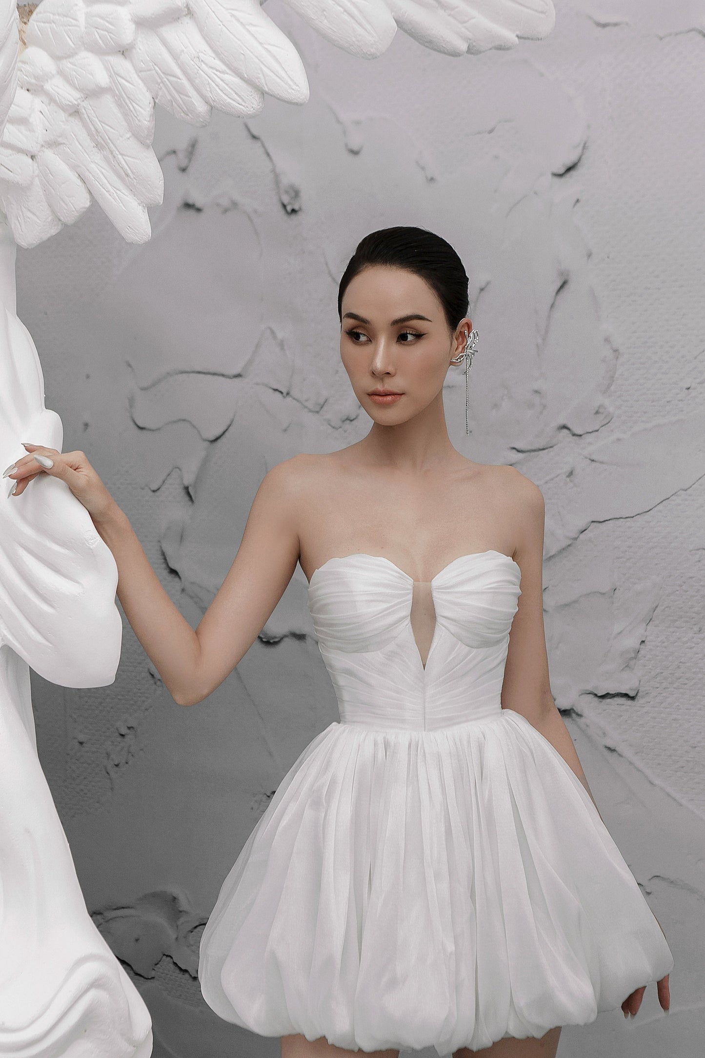 DZ White Puffy Dress