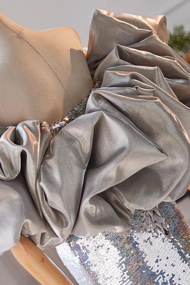Silver Long Gown
