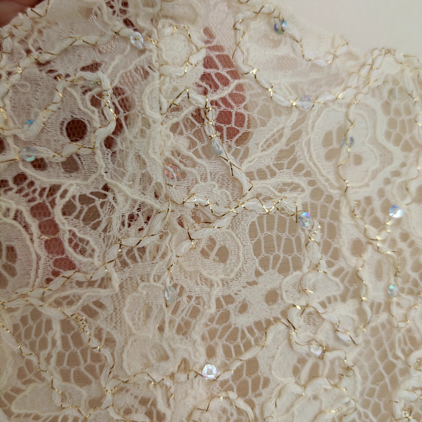 White Lace Ribbon Dress