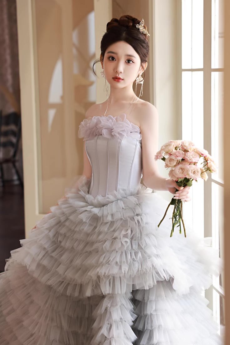 Gray Ball Gown