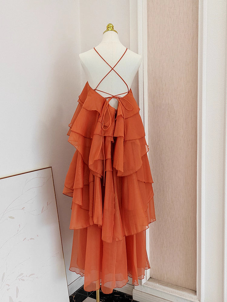 Orange Long Dress