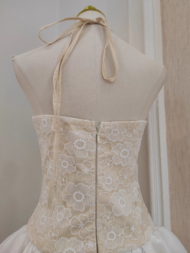 Beige Lace Dress