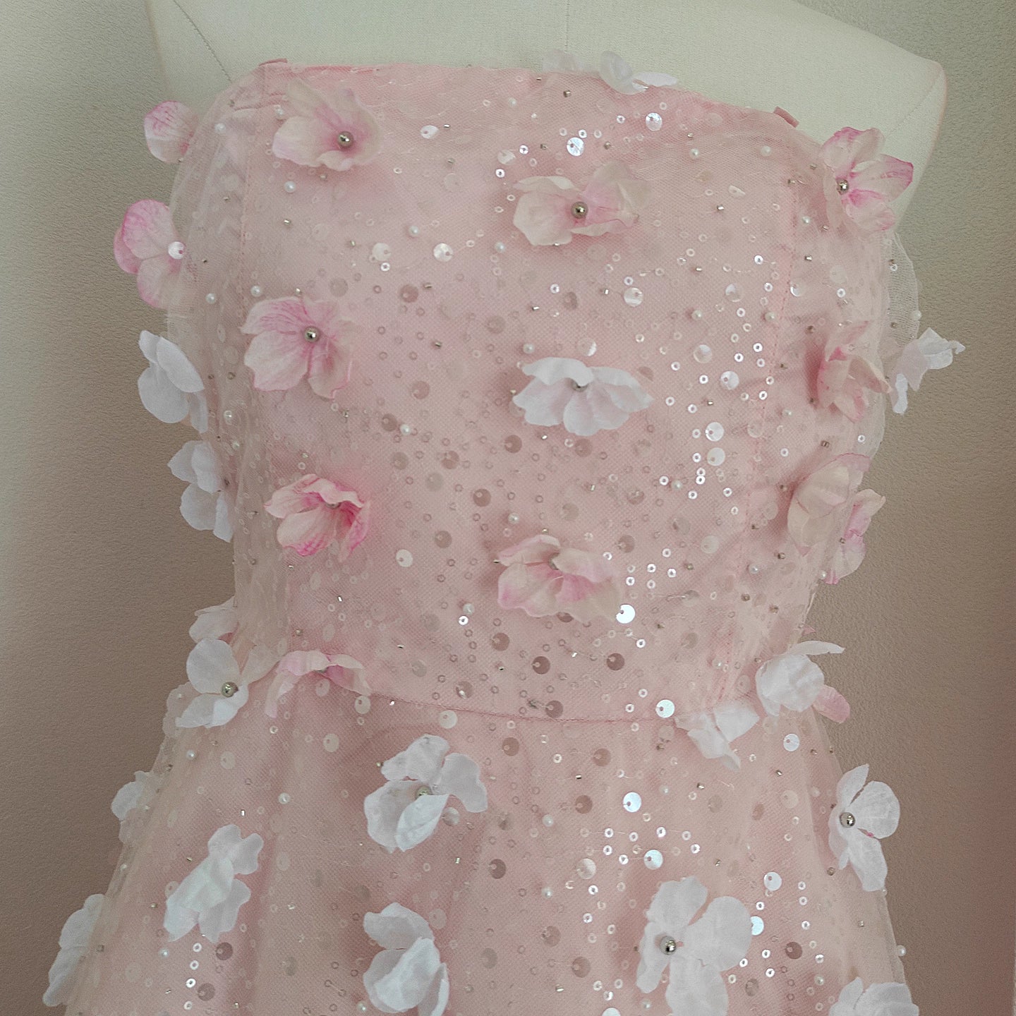 Pink Flower Tube Dress