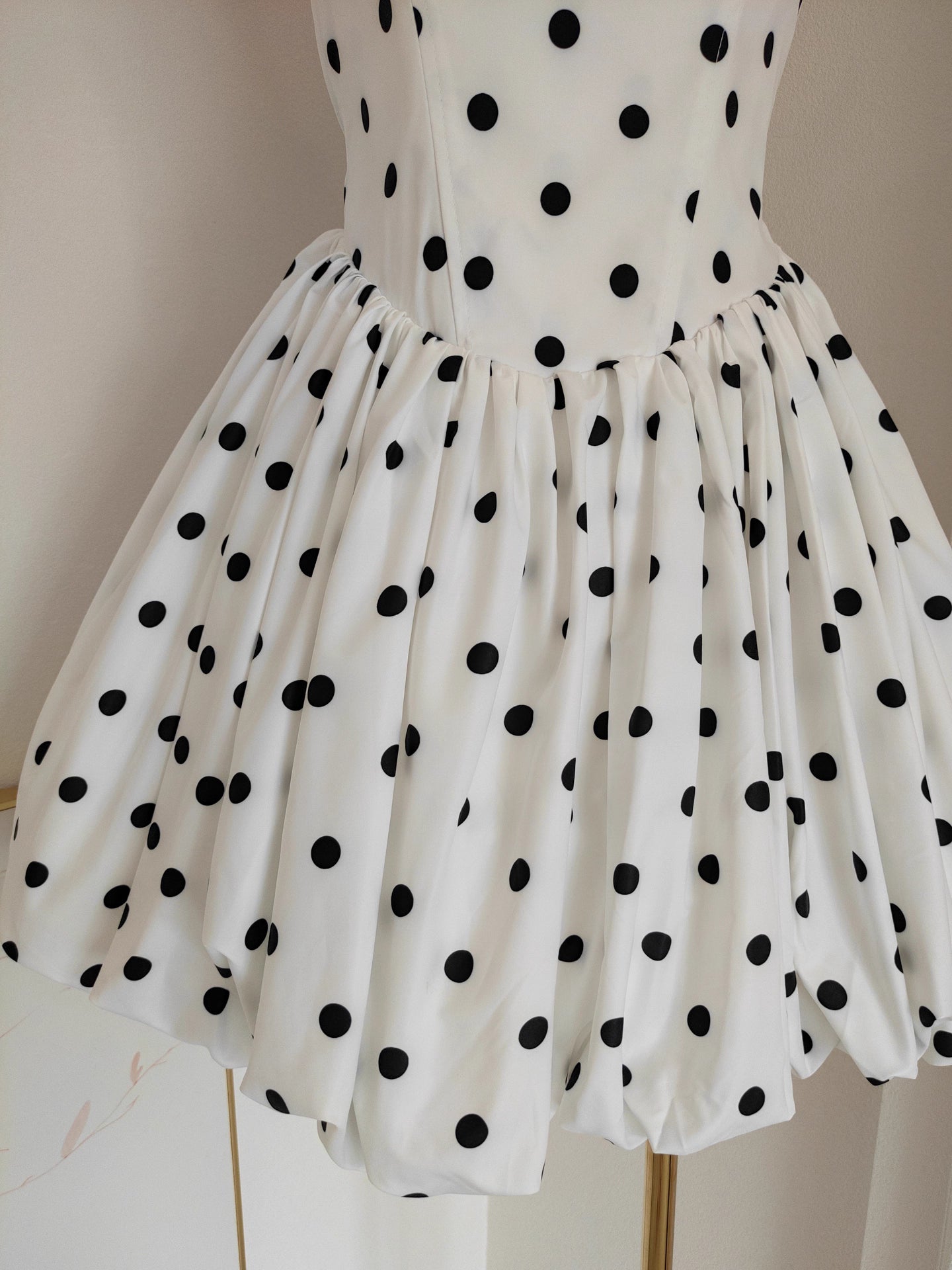 White Polka Dots Dress