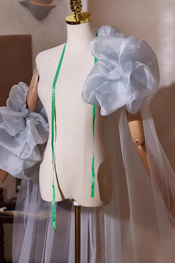 Blue Long Trail Shawl