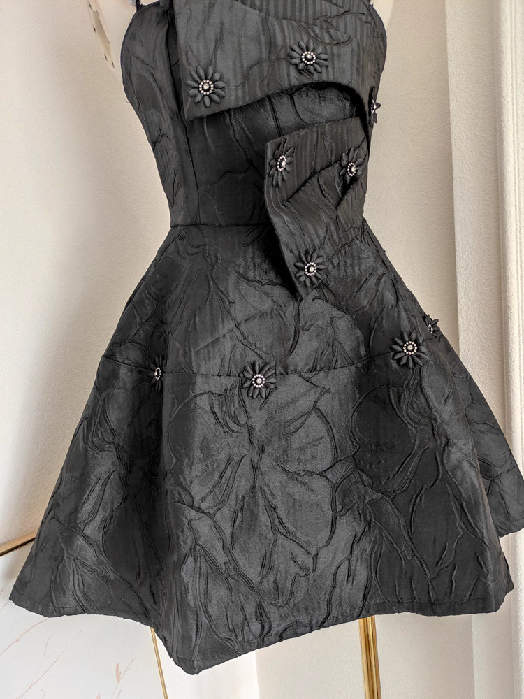 Black Flower Dress