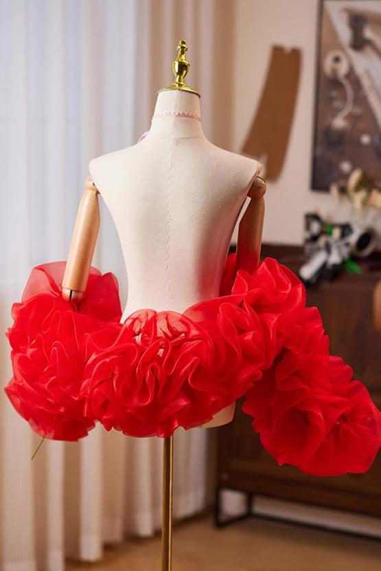 Red Rose Tulle Shawl