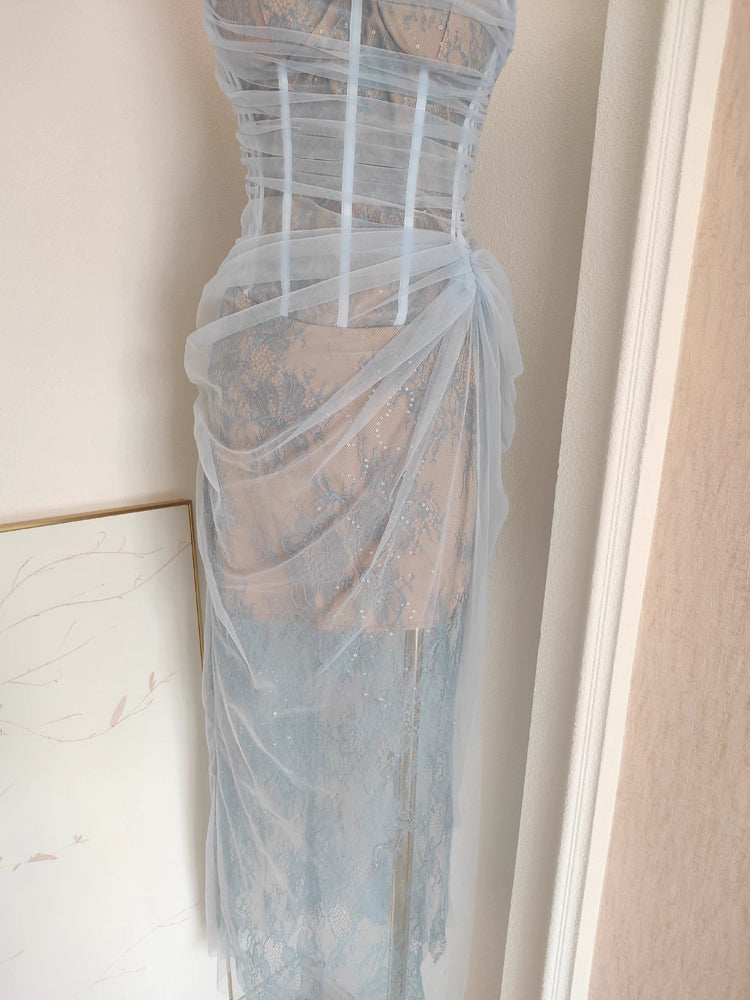 Blue Lace Dress