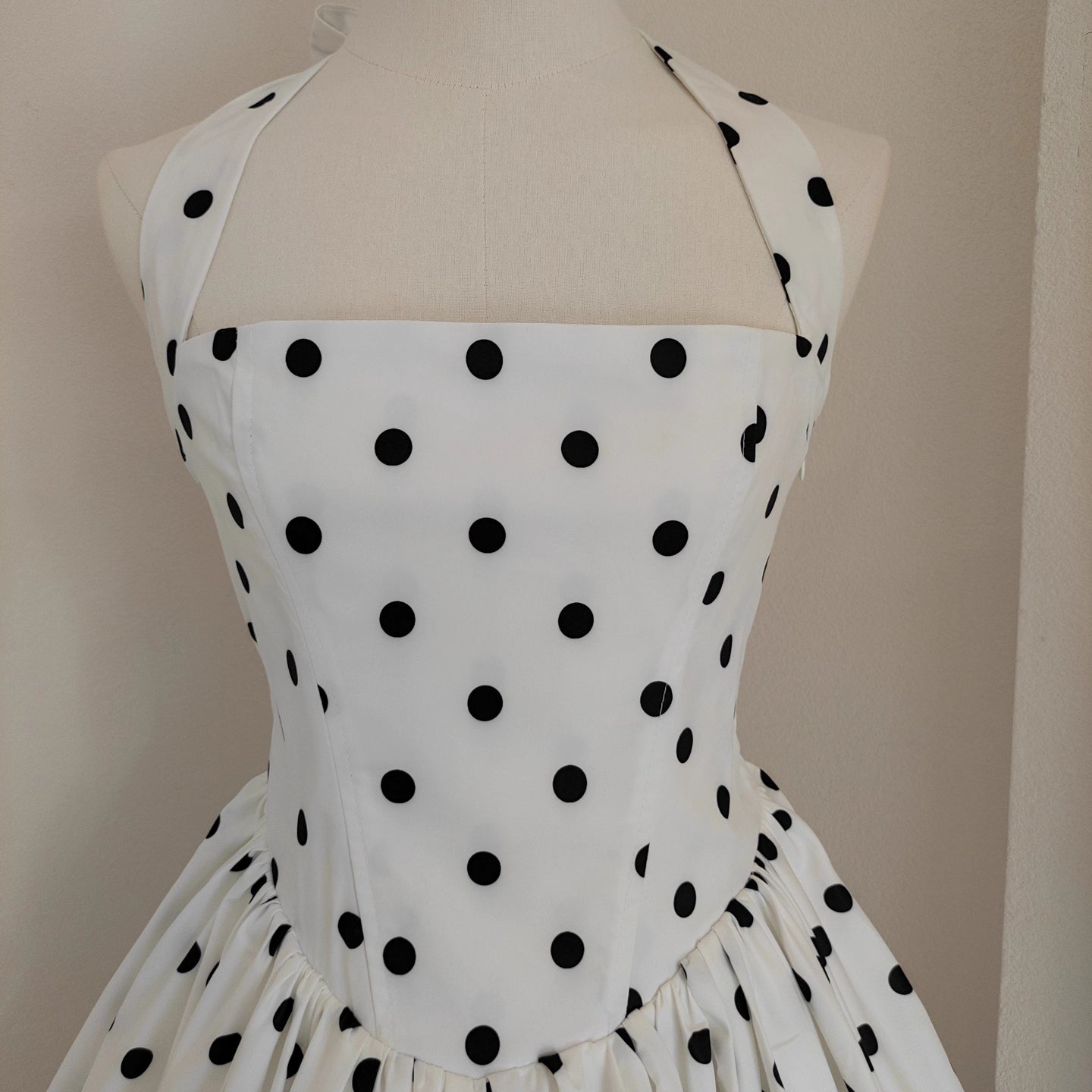White Polka Dots Dress