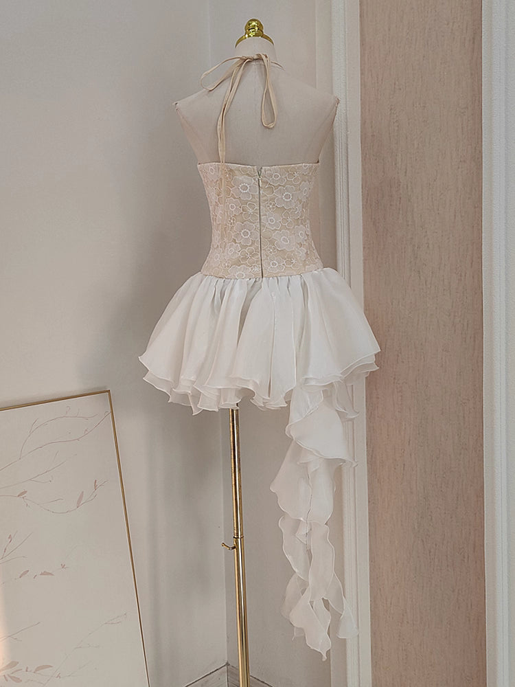 Beige Lace Dress