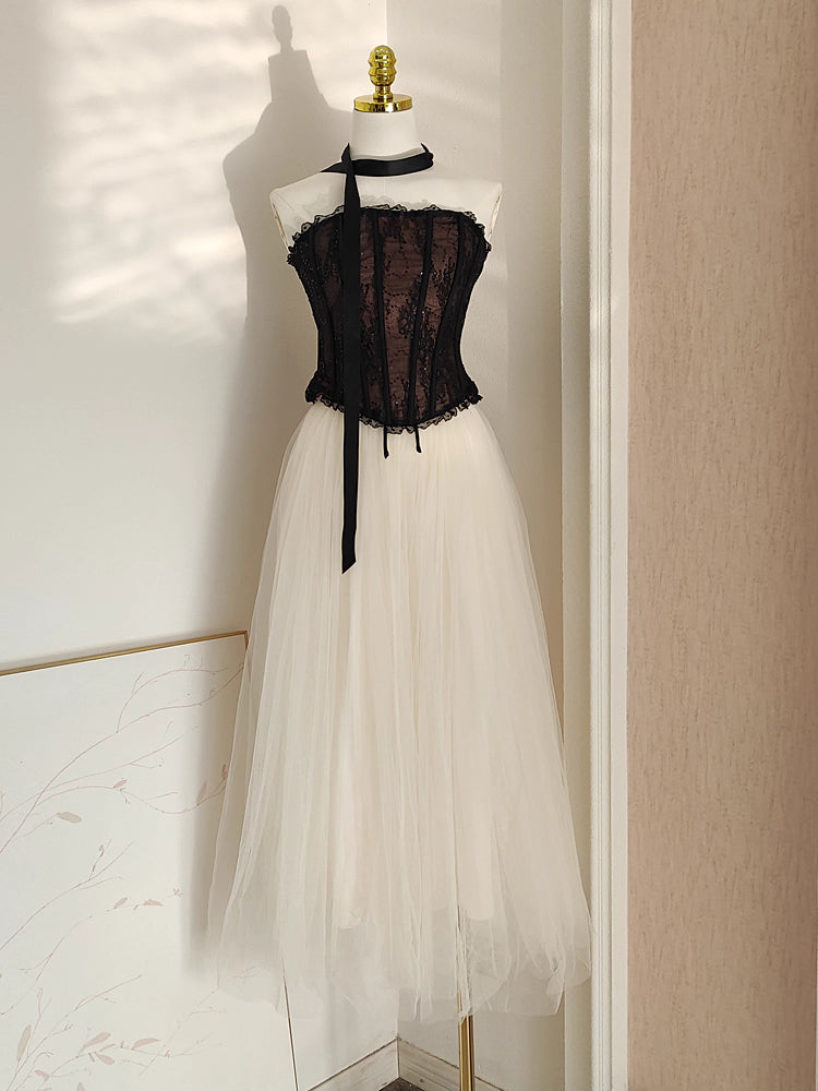 Black Corset and White Skirt Set My Store Black Corset and White Skirt Set My Store