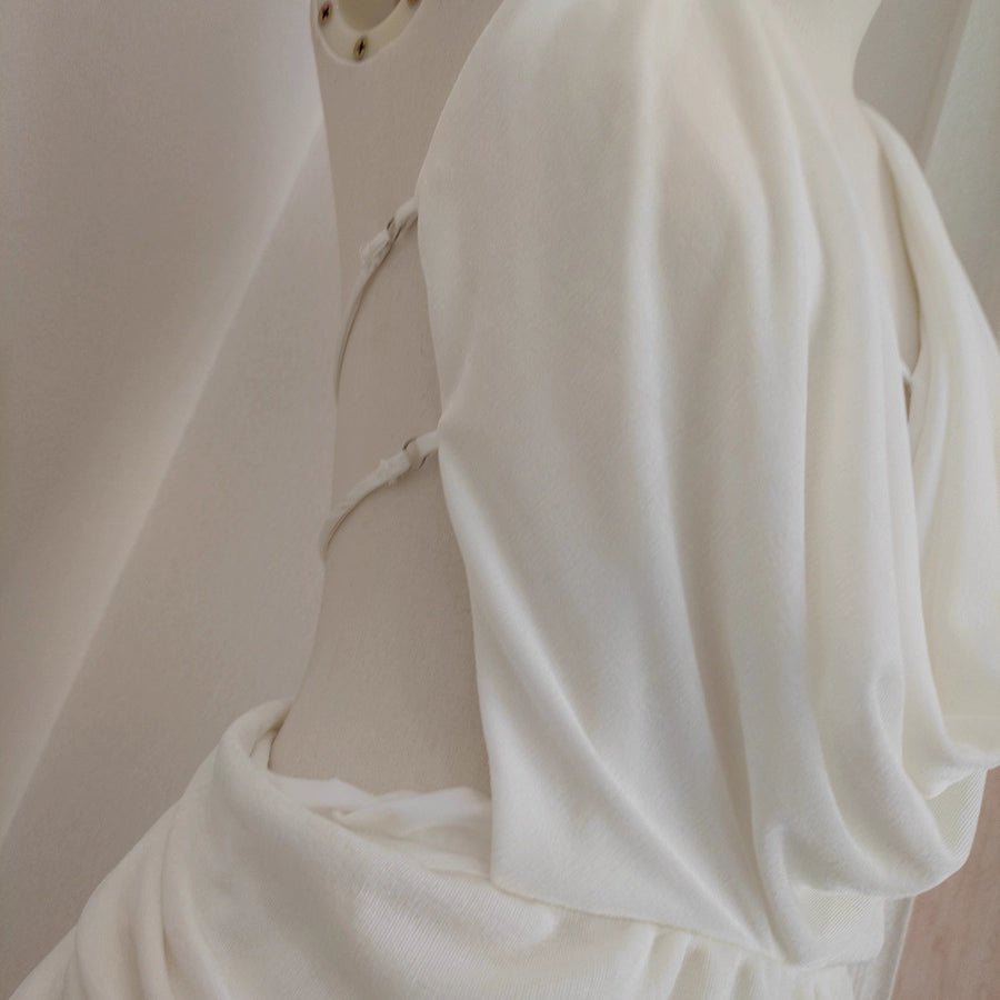 White Backless Dress