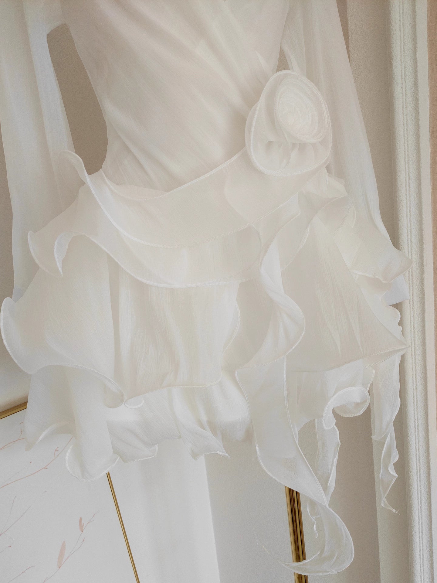 White Long Sleeve Dress