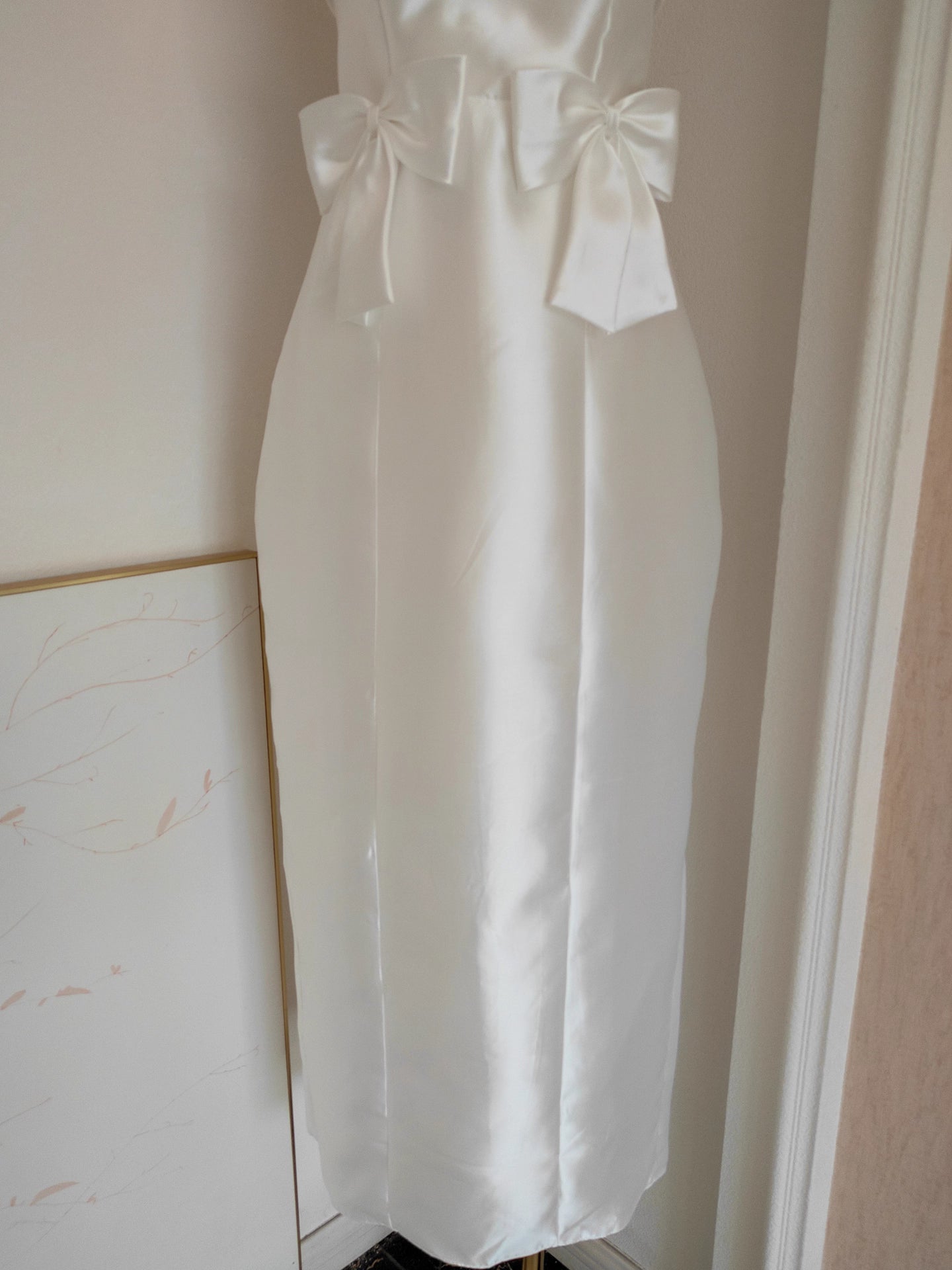 White Ribbon Dress