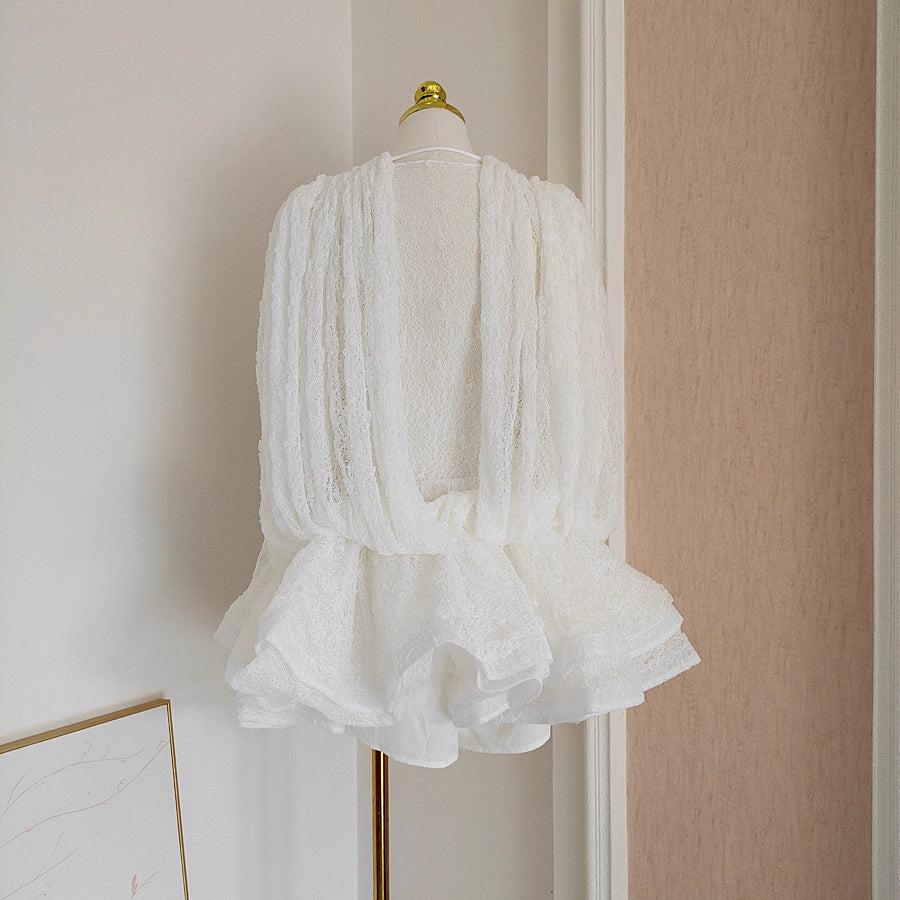 White Long Sleeve Dress