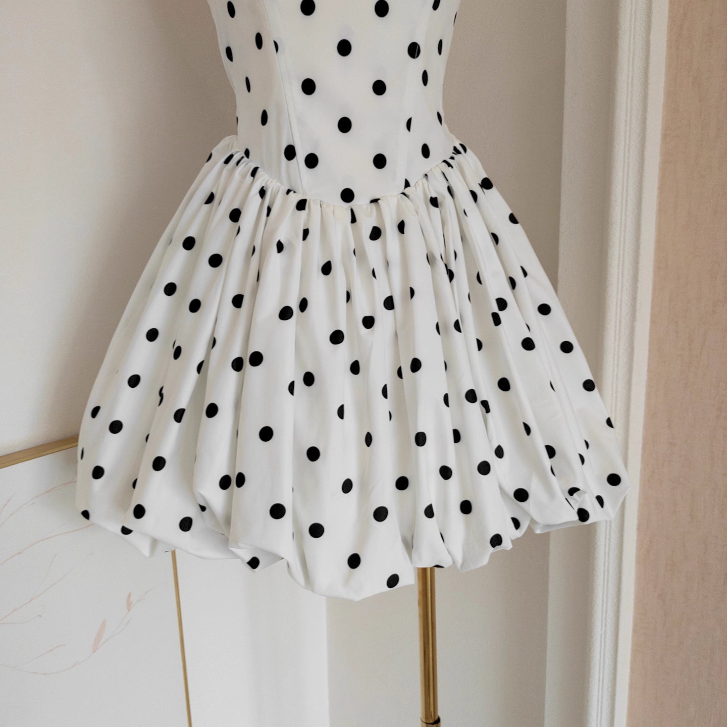 White Polka Dots Dress
