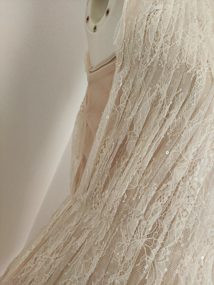 Beige Lace Dress