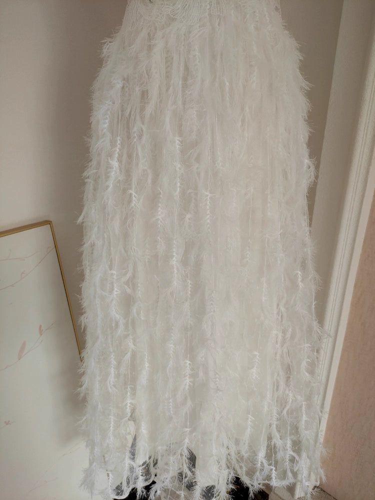 White Feathers Dress