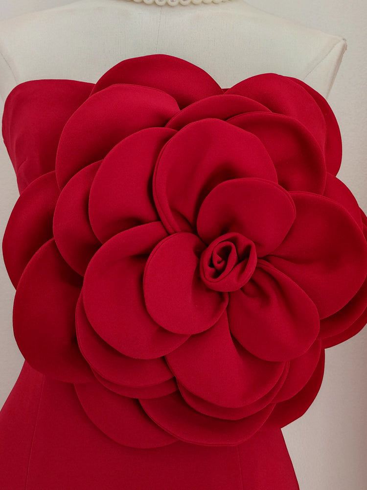 Red Flower Dress