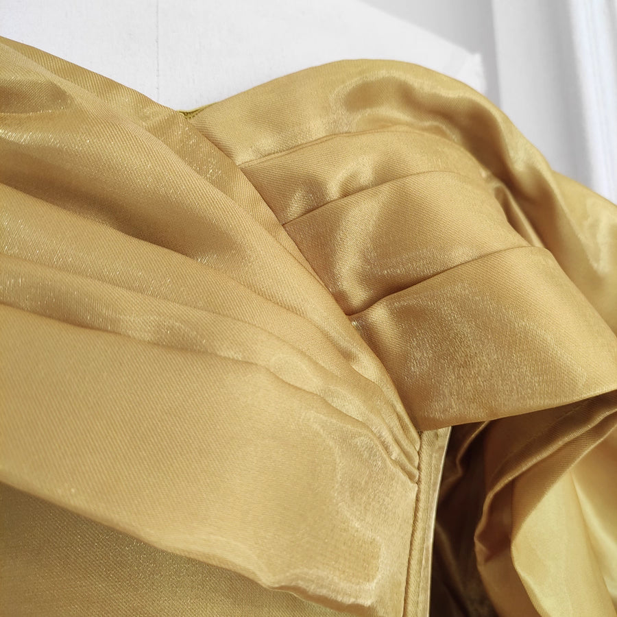 Gold Off Shoulder Dress