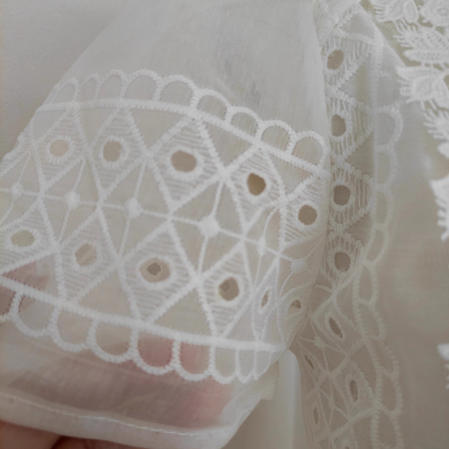 White Lace Collar Long Dress